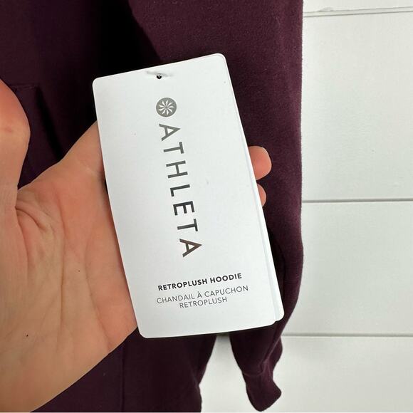 Athleta Retroplush Embroidered Hoodie Sweatshirt - Picture 6 of 9